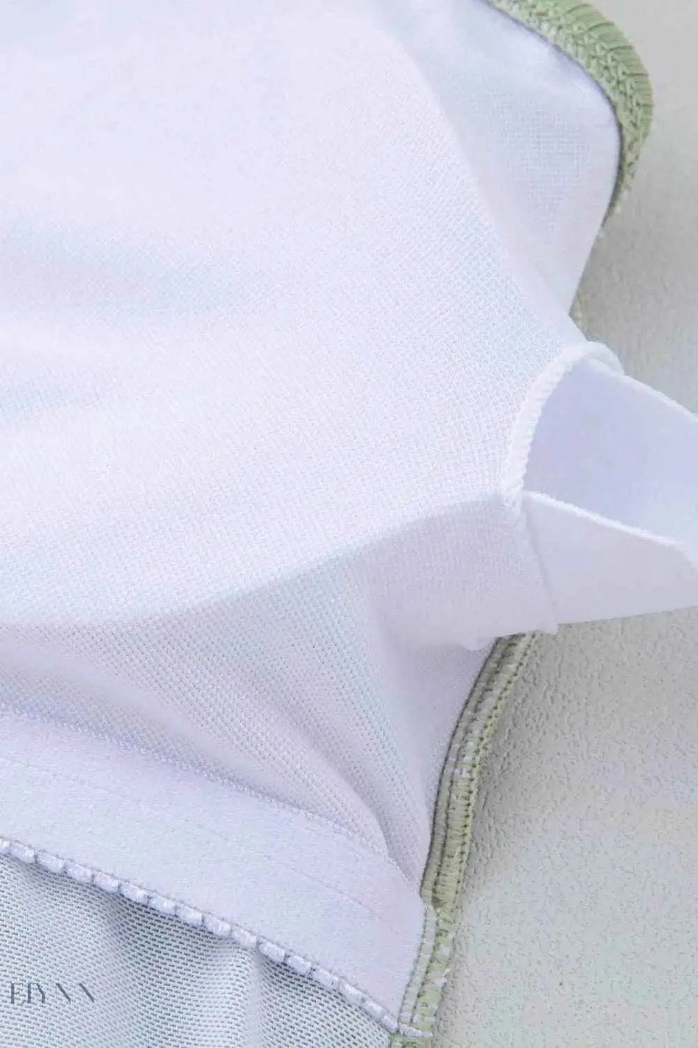 Ribbed Green Cutout Swimsuit - Stylish One Piece for a Chic Summer Look - EBYNN