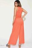 Basic Ribbed Tank Pants Set - Full Size Ribbed Tank and Wide Leg Pants Set - EBYNN