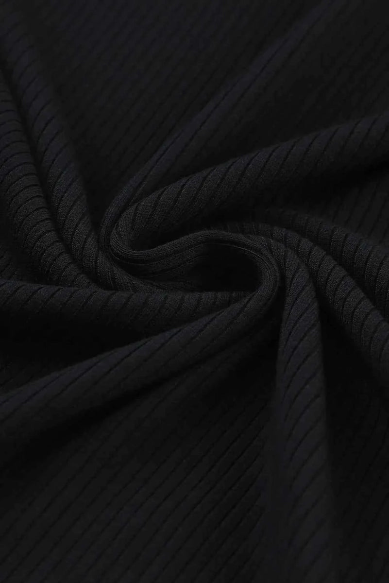 Chic Round Neck Semi-Sheer Sleeve Blouse.