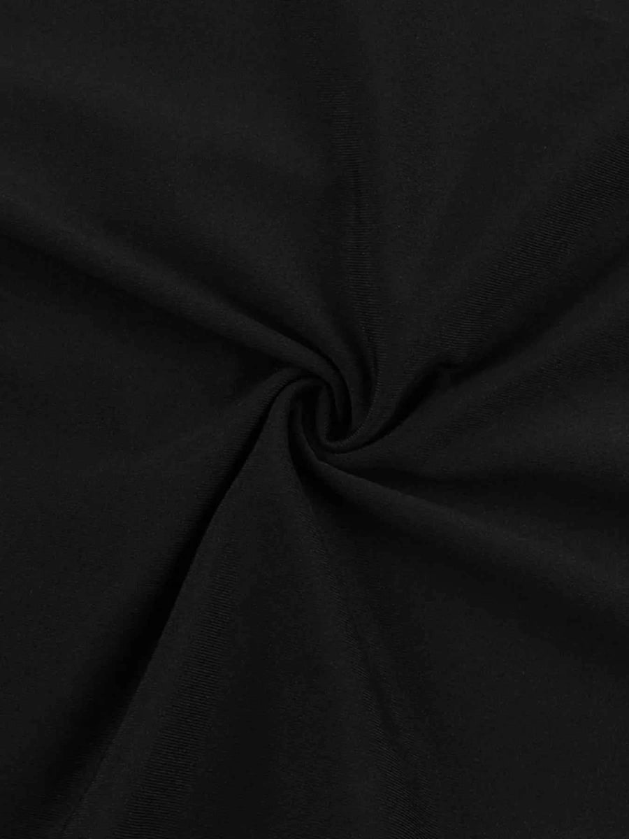 Ruched Slit Cap Sleeve Maxi Dress.