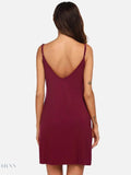 Scoop Neck Lounge Dress with Spaghetti Straps for Ultimate Comfort - EBYNN