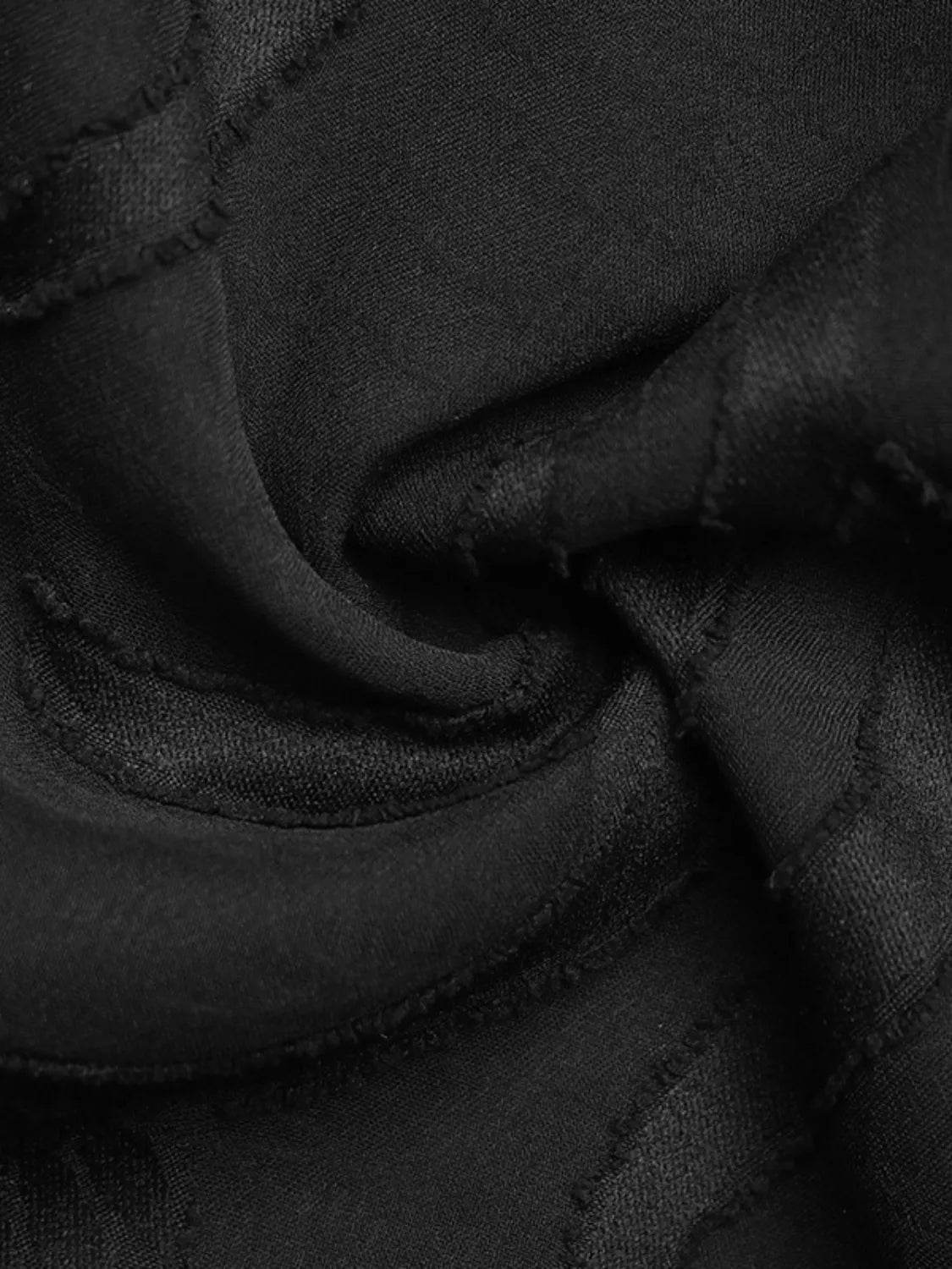 Sheer Notched Button Blouse for Effortless Elegance - EBYNN