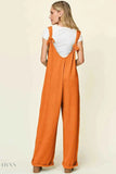 Sleeveless Wide Leg Jumpsuit with Pockets for Effortless Style - EBYNN