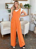 Sleeveless Wide Leg Jumpsuit with Pockets for Effortless Style - EBYNN