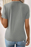 Solid Color T-Shirt for Every Occasion - Round Neck Style - EBYNN