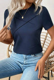 Solid Color T-Shirt for Every Occasion - Round Neck Style - EBYNN