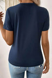 Solid Color T-Shirt for Every Occasion - Round Neck Style - EBYNN