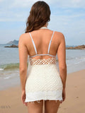 Tied Openwork Halter Cover Up for Summer - EBYNN