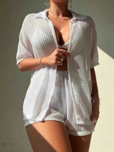 Women's Open Front Cover Up Set - Lightweight & Stylish - EBYNN