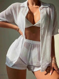 Women's Open Front Cover Up Set - Lightweight & Stylish - EBYNN