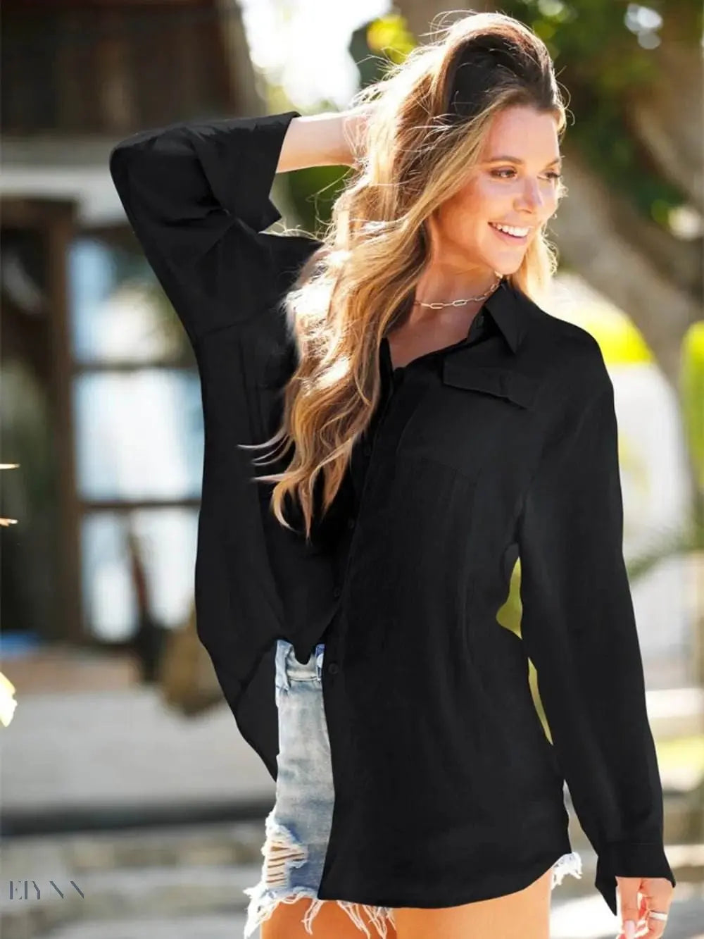 Women's Pocketed Cover Up - Lightweight & Stylish - EBYNN