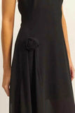 HYFVE Chiffon Halter Asymmetrical Hem Dress.