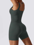 Basic Bae Ribbed Sleeveless Active Romper.