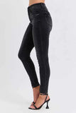 Judy Blue Plus Size Mid Rise Tummy Control Skinny Jeans.