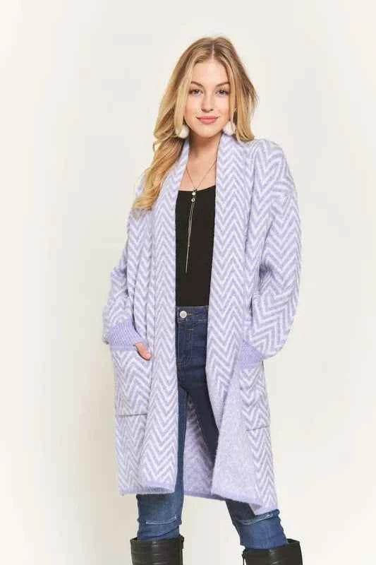ADORA Chevron Sweater Cardigan.