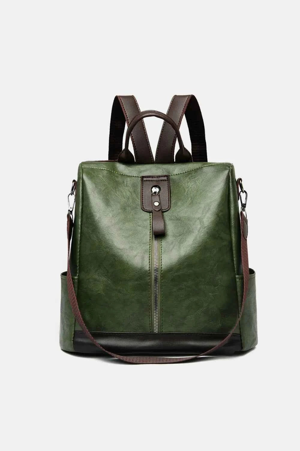 Large PU Leather Backpack Bag.