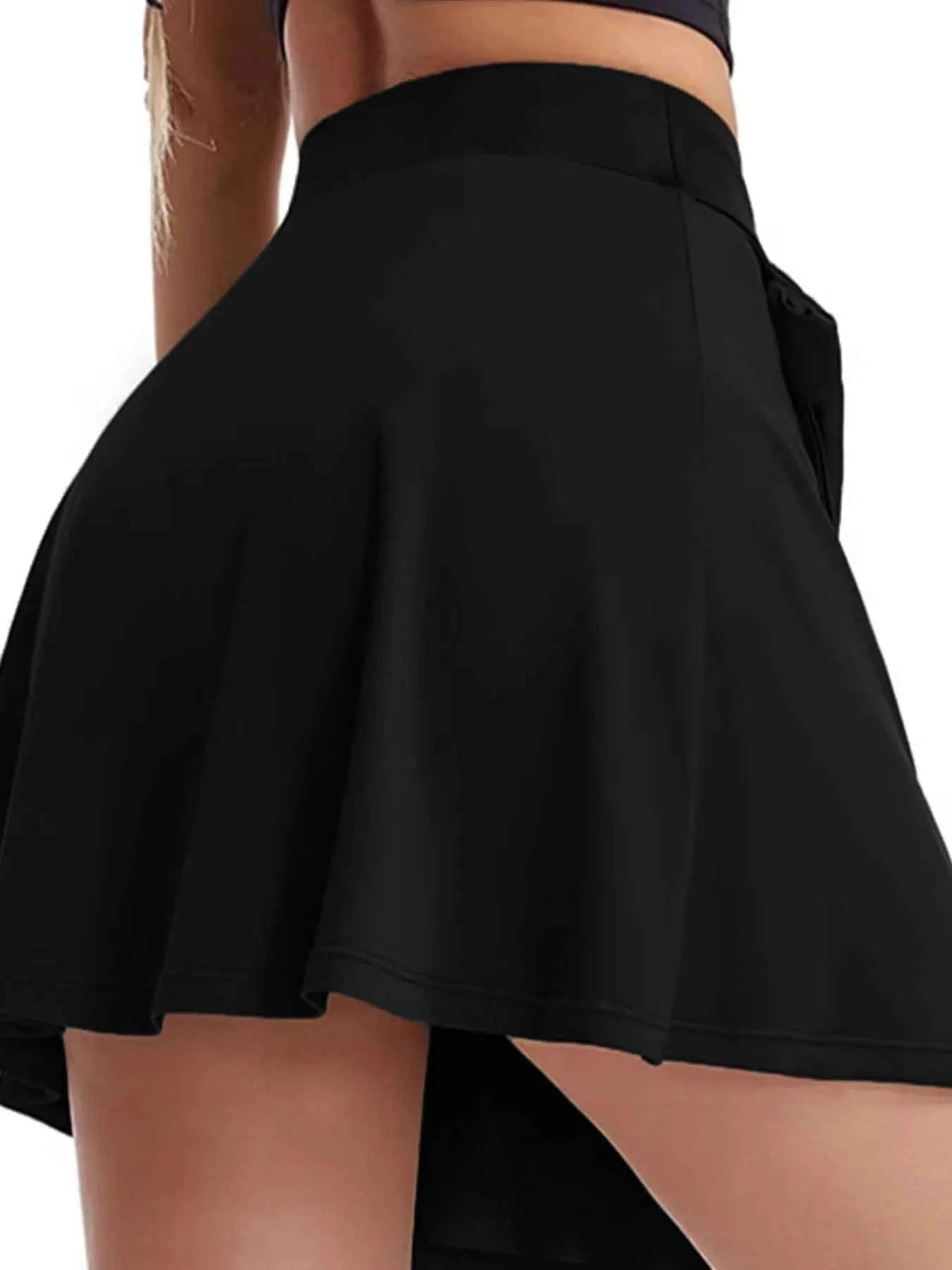 High Waist Active Skirt with Lining.