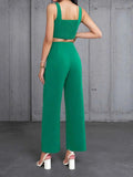 Square Neck Tank and Pants Set.