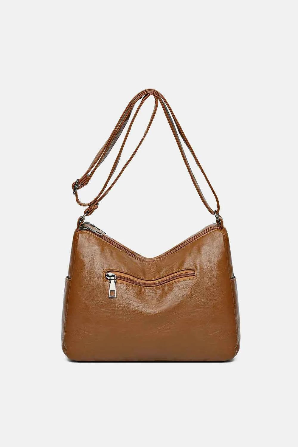 PU Leather Adjustable Strap Shoulder Bag.