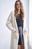 ADORA 2-Tone Open Front Sweater Cardigan.