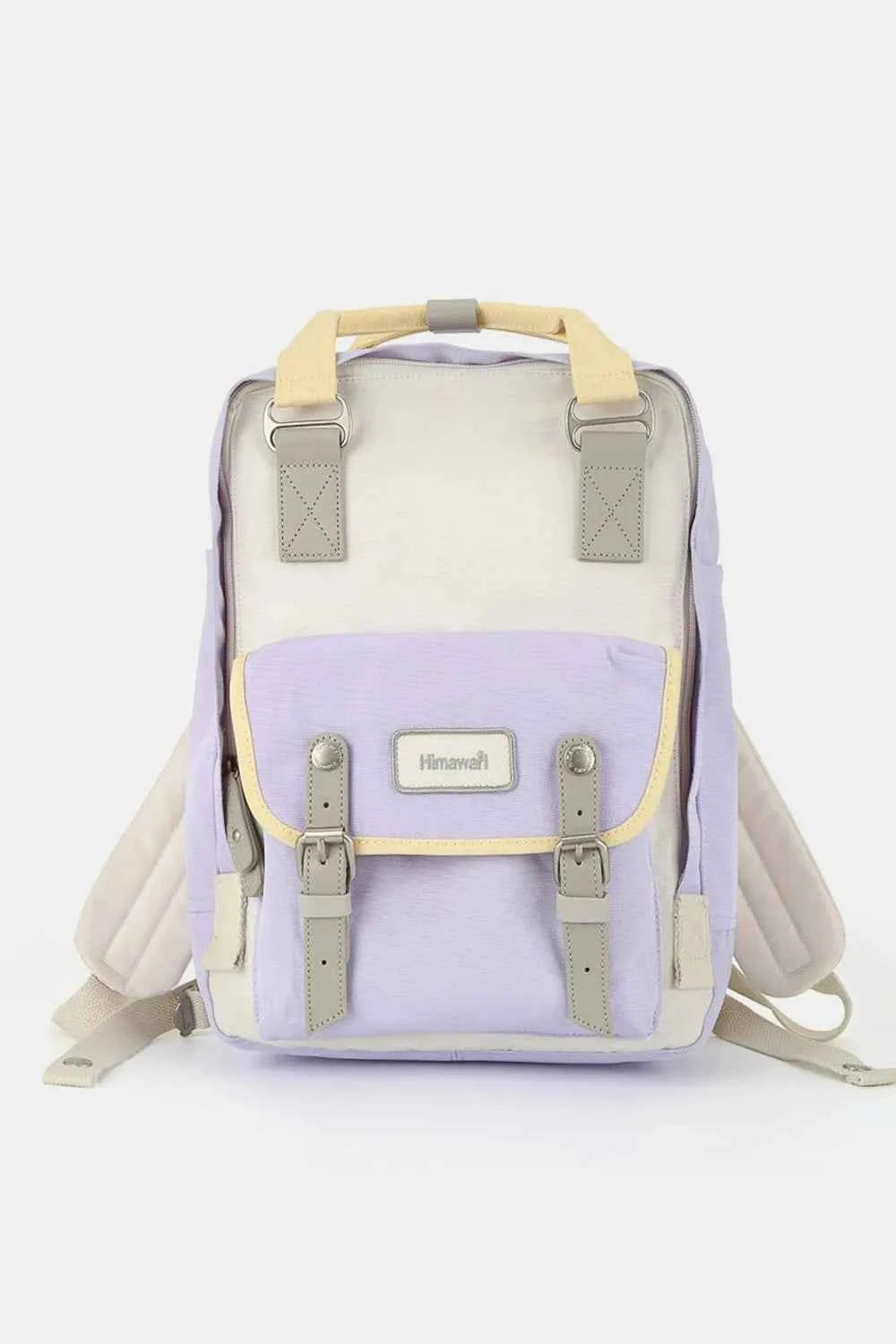 Himawari Contrast Water & Scratch-Resistant Nylon Backpack.