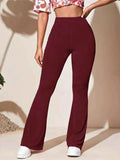 Plus Size High-Waist Flare Active Pants.
