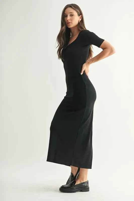 MONO B Laguna Soft Drape Maxi Dress.