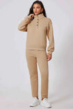 Half Snap Turtleneck Active Set - Top & Pants.