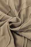 Texture Dropped Shoulder Long Sleeve Top and Pants Set.