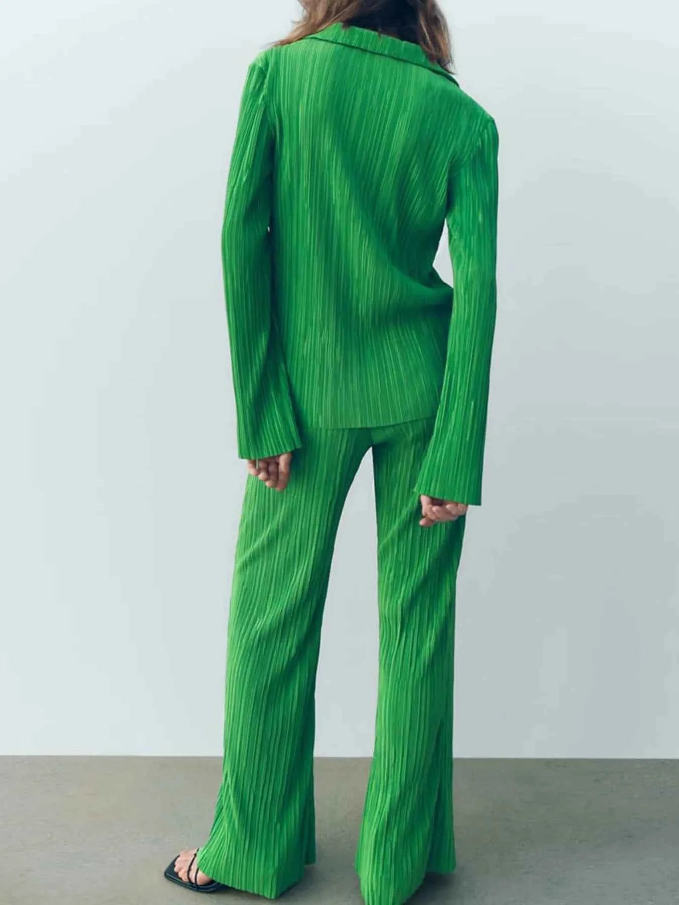 Texture Long Sleeve Top and Pants Lounge Set.