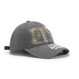 Distressed Cotton Baseball Cap.