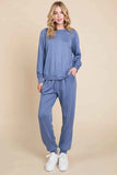 Super Lady Round Neck Raglan Sleeve Lounge Set.