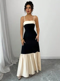 Color Block Maxi Cami Dress.