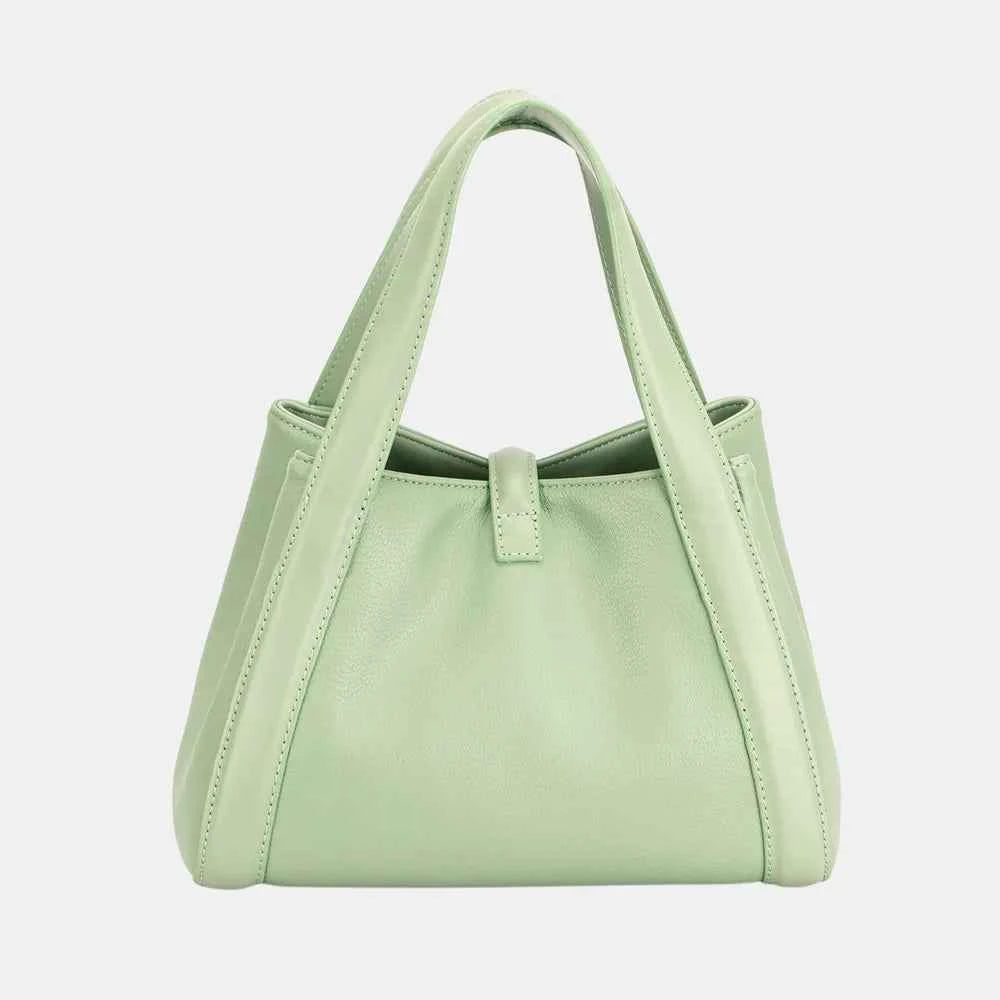 David Jones Stylish PU Leather Bucket Bag.