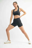 MONO B Venice Cloud Light Contour Biker Shorts.