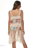 Openwork Fringe Detail Embroidery Cover-Up - EBYNN
