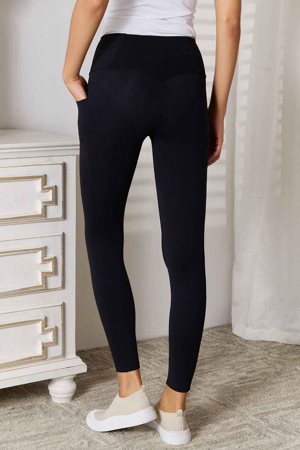 Basic Bae Wide Waistband Sports Leggings.