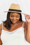 Fame You Got It Dark Tan Fedora Hat.