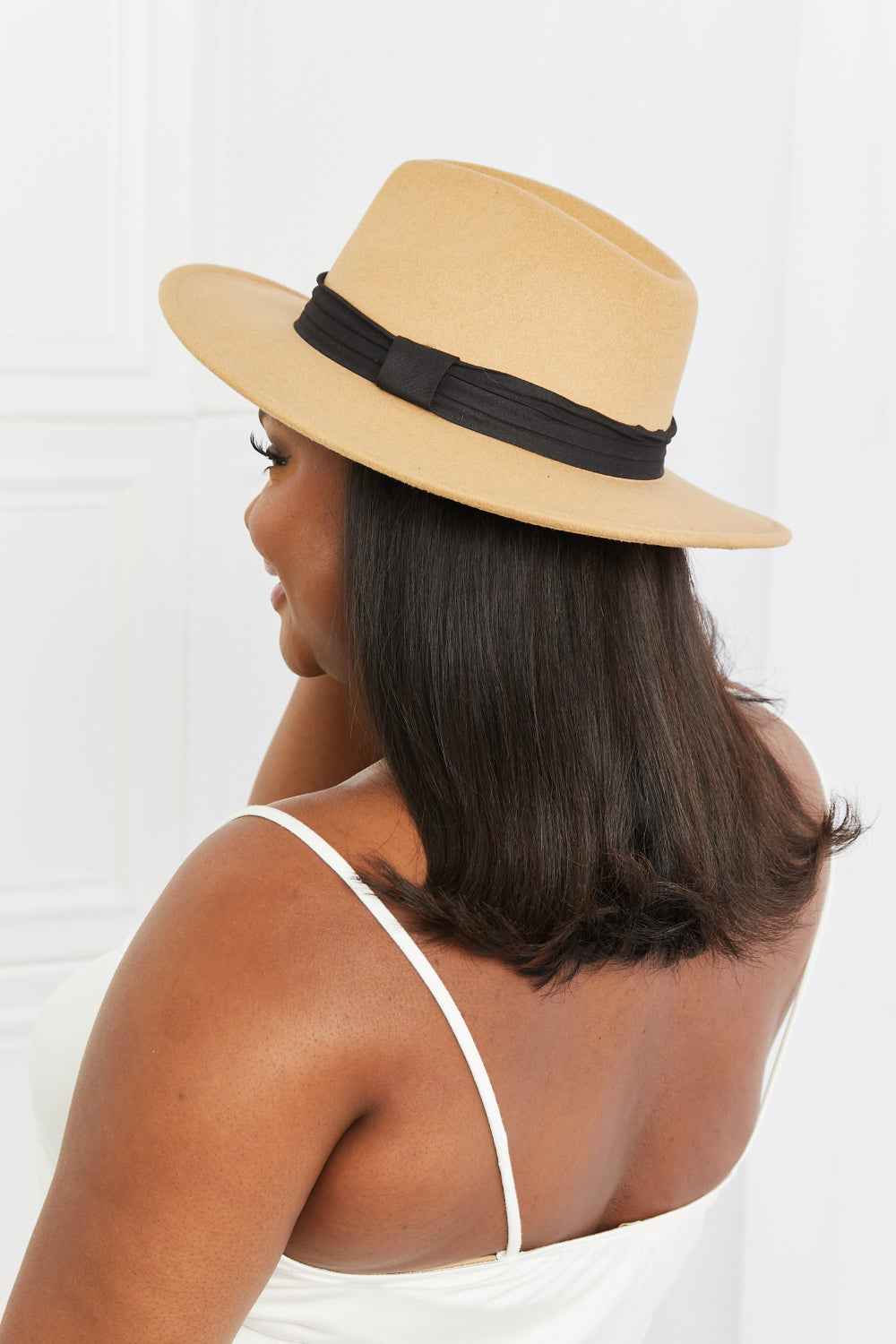 Fame You Got It Dark Tan Fedora Hat.