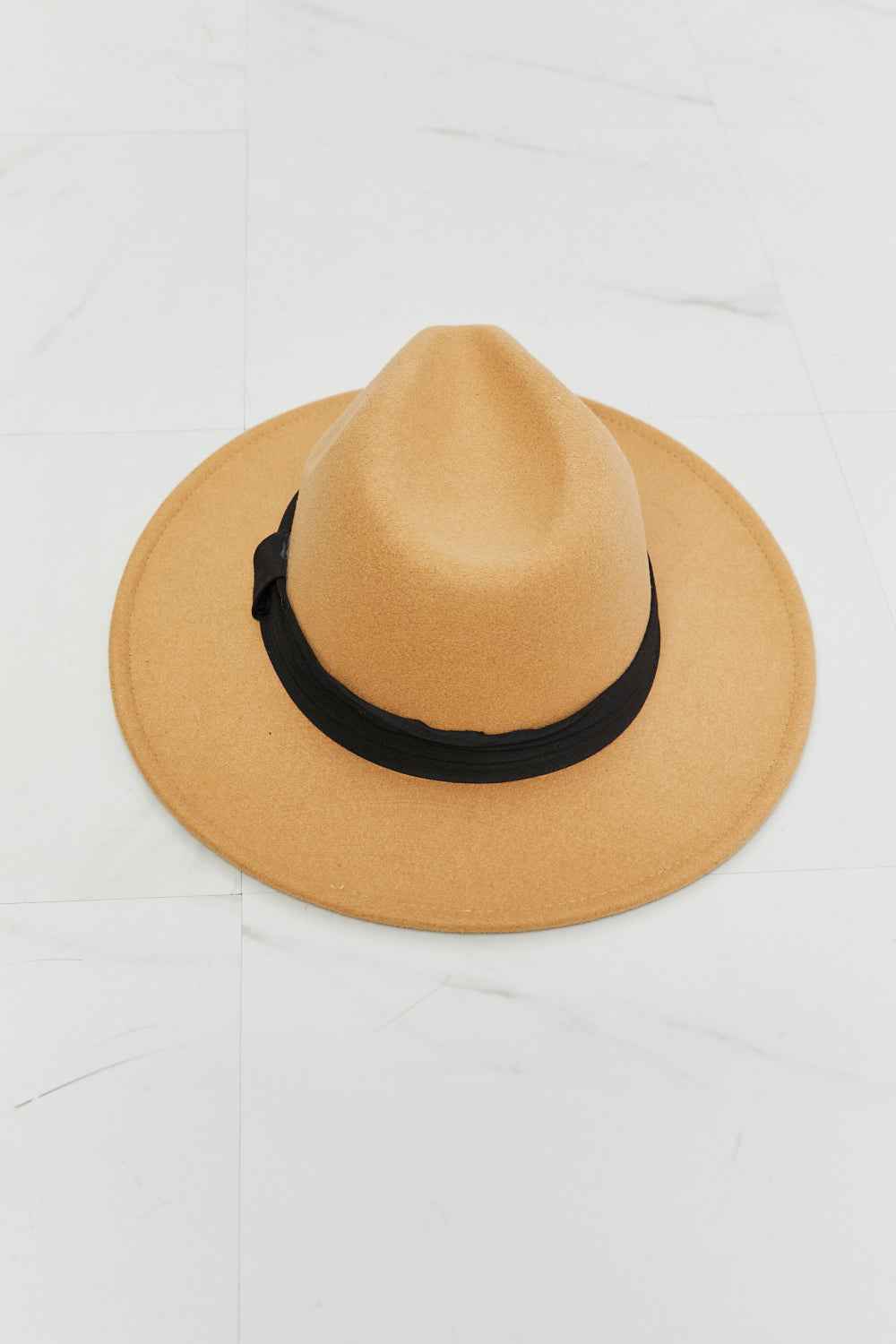 Fame You Got It Dark Tan Fedora Hat.
