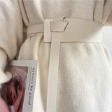Knot Detail PU Leather Belt.