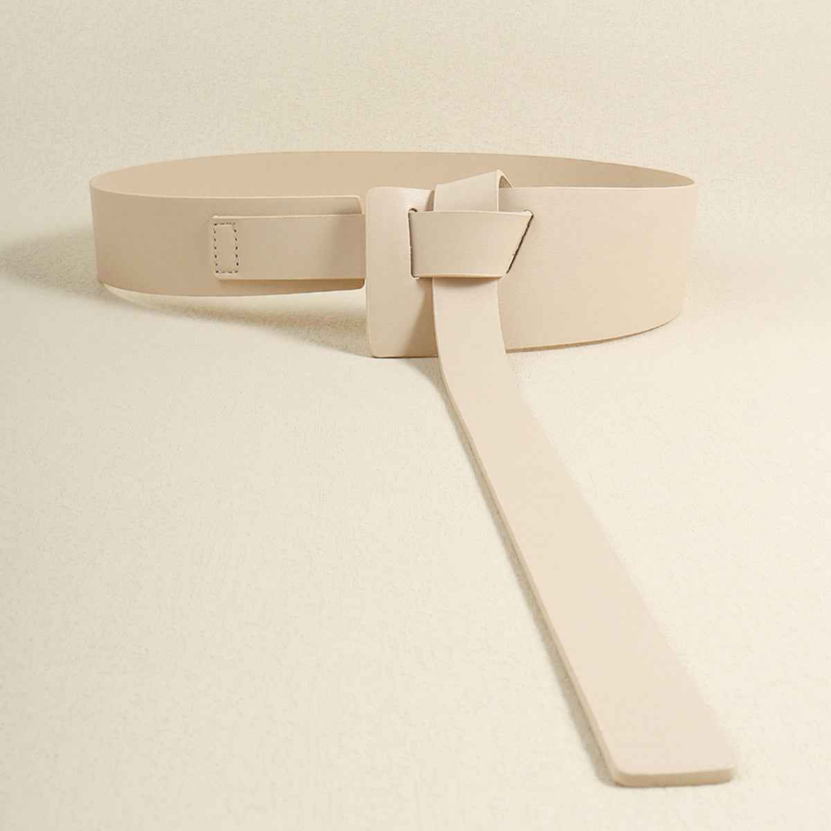 Knot Detail PU Leather Belt.