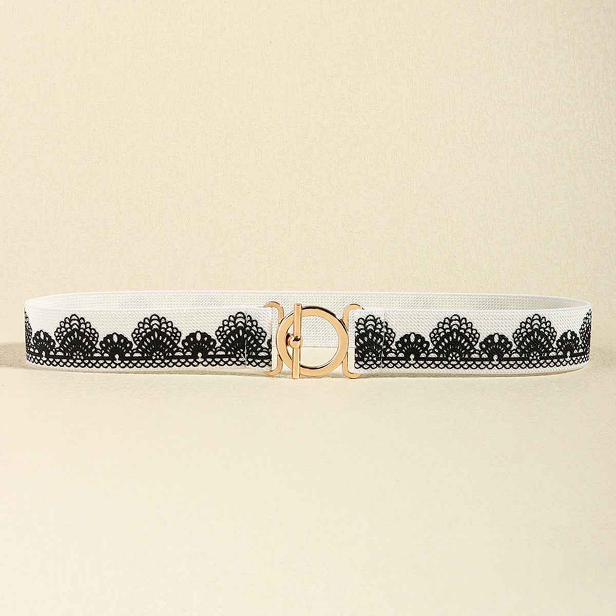 Toggle Clasp Elastic Belt.