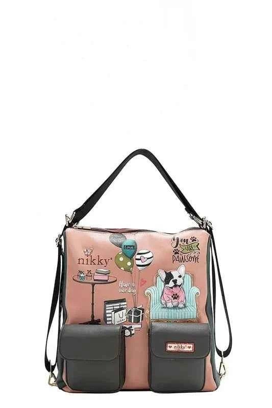 Nicole Lee USA Eco-Leather Multifunction Backpack.