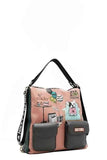 Nicole Lee USA Eco-Leather Multifunction Backpack.