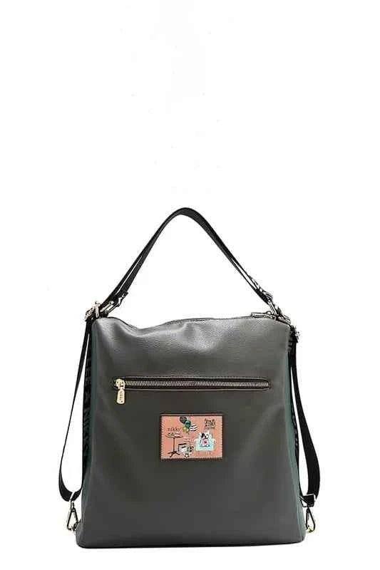 Nicole Lee USA Eco-Leather Multifunction Backpack.
