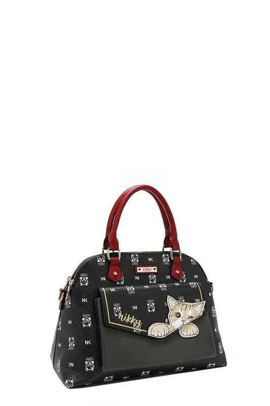 Nicole Lee USA Eco-Leather Cat Dome Bag.