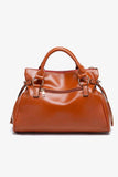 Large PU Leather Handbag with Tassels.