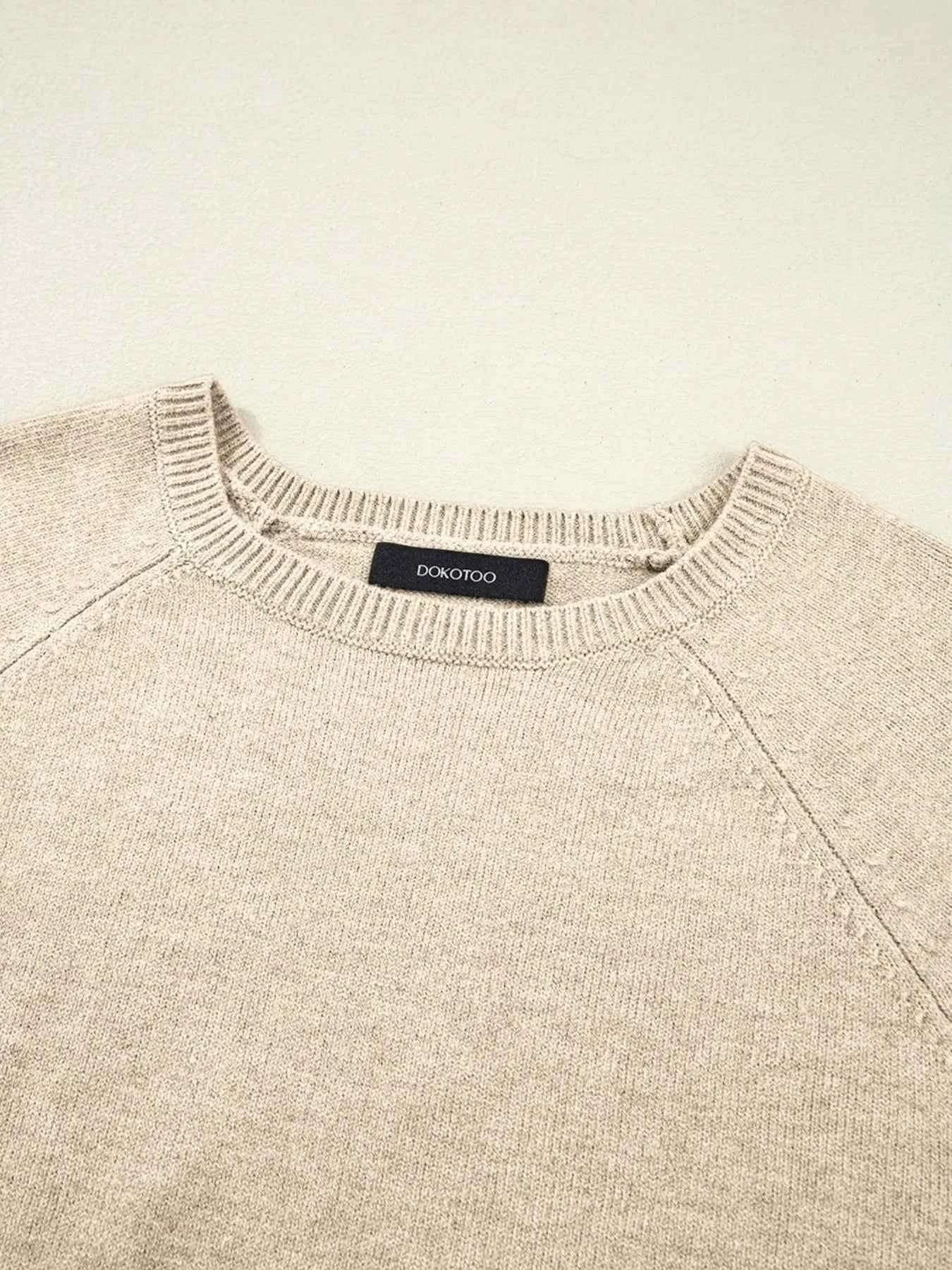 Crew Neck Long Sleeve Sweater.