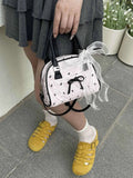 Ruched Bow Crossbody Bag.